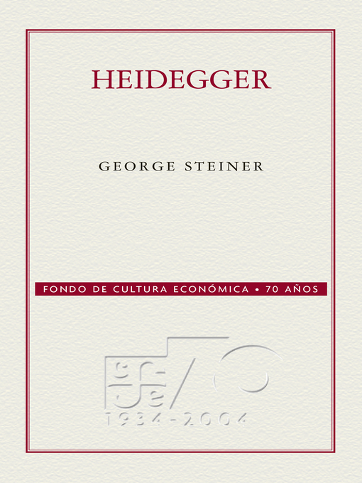 Title details for Heidegger by George Steiner - Available